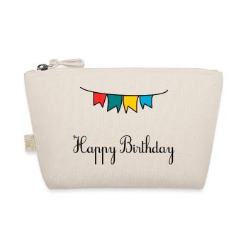 ALLES GUTE ZUM GEBURTSTAG. ALLES GUTE ZUM GEBURTSTAG. JAHRESTAG. - Bio-Täschchen - Natur - Vorne