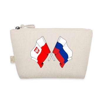 Flagge Polen, Russland - Bio-Täschchen - Natur - Vorne