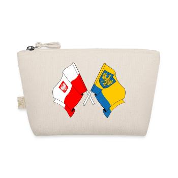 Flagge Polens, Oppeln gekreuzt - Bio-Täschchen - Natur - Vorne