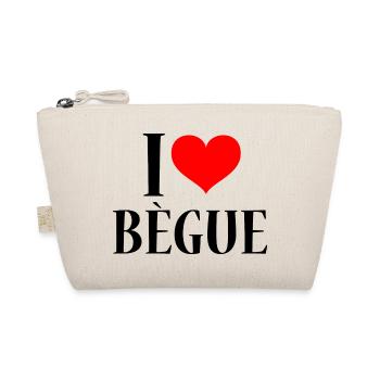 I Heart Bègue J'aime un Bègue Soutient Bégaiement - Trousse biologique - nature - Devant