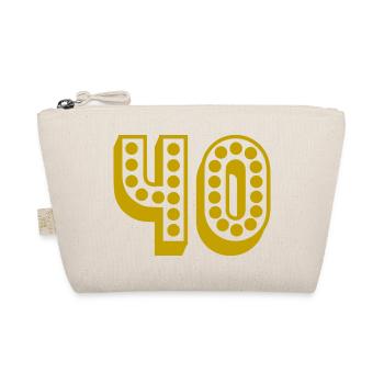 40. 40 ANS. 40e ANNIVERSAIRE. ANNIVERSAIRE 40 ANS. - Trousse biologique - nature - Devant