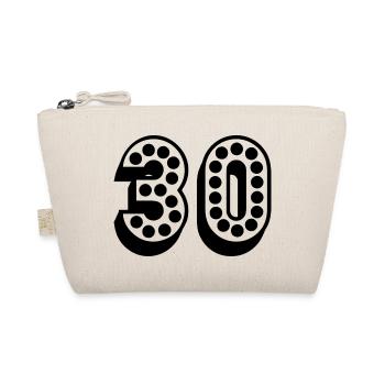 30. 30 YEARS. 30th BIRTHDAY. 30TH ANNIVERSARY. - Organic Pouch - nature - Front