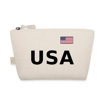 ÉQUIPE Bannière du drapeau américain des États-Unis sur la police - Trousse biologique - nature - Devant