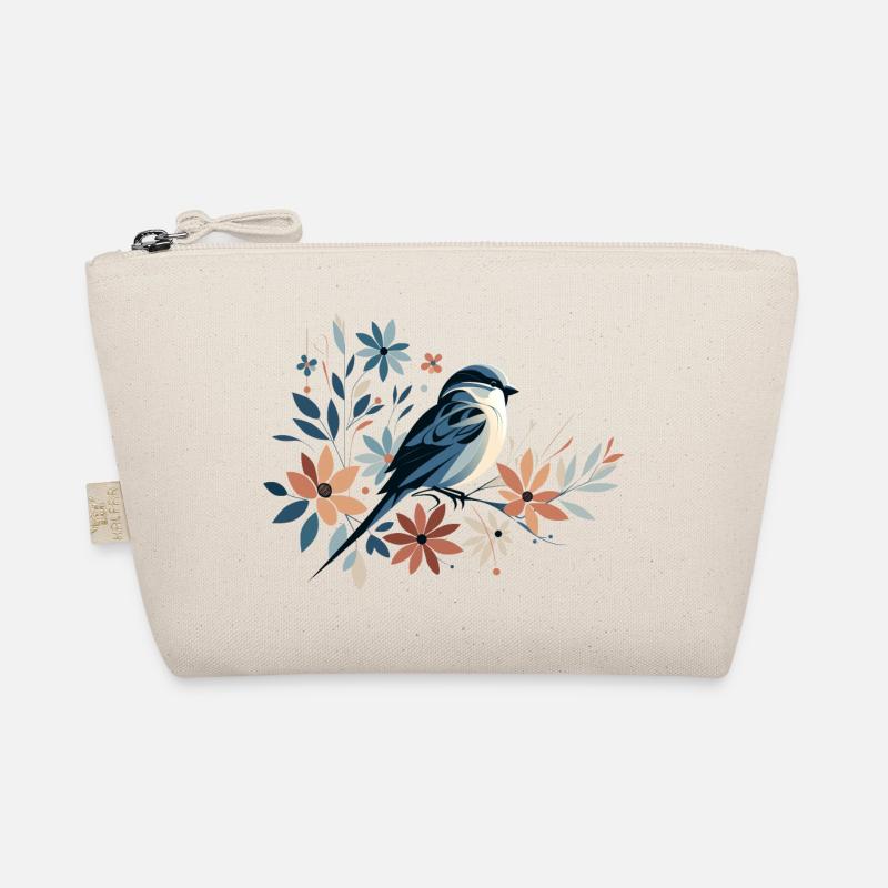 Petit oiseau avec des fleurs Trousse biologique
