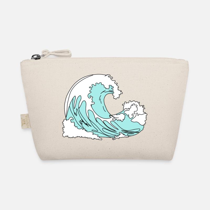 Wave Retro Comic Style Organic Pouch