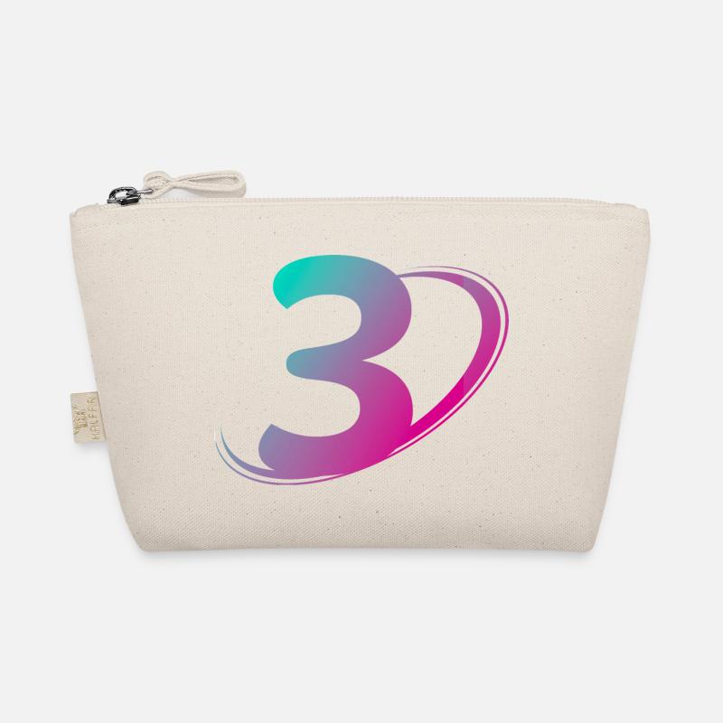 Number 3 multicolor Organic Pouch