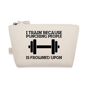 Fitness Athletes Sports Bodybuilding Fitness Sports - Organic Pouch - nature - Front