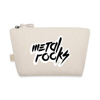 Heavy Metal Rocks Hard Rock Musik Text Spruch Logo - Bio-Täschchen - Natur - Vorne