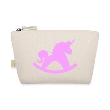 Unicorn Rocking Horse - Organic Pouch - nature - Front