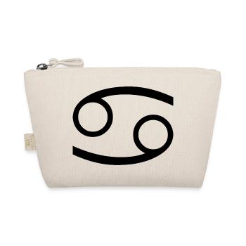 Signe du zodiaque Cancer, design exclusif de t-shirt - Trousse biologique - nature - Devant