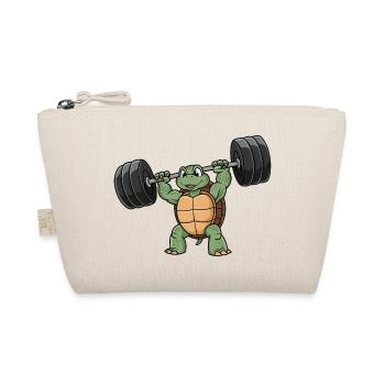Strong Turtle Fitness Dumbbell Workout Training - Organic Pouch - nature - Front