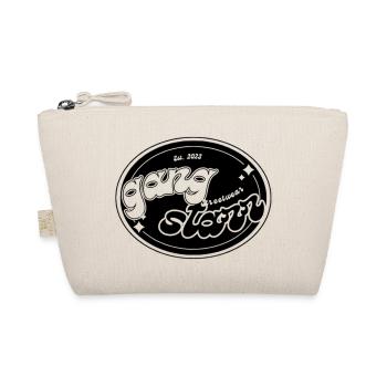 Schwarz-Weiß-Retro-Y2k-Streetwear-Bekleidung - Bio-Täschchen - Natur - Vorne