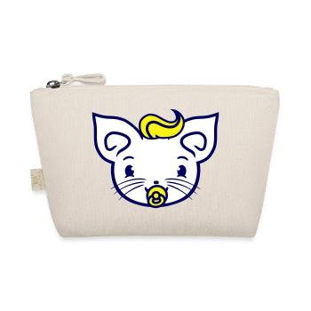 Baby Cat Cute Pacifier Kitten Child Face - Organic Pouch - nature - Front