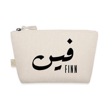 Finnischer Name auf Arabisch - Bio-Täschchen - Natur - Vorne