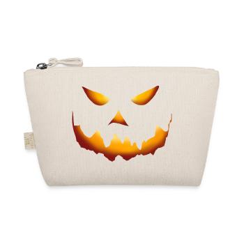 Citrouille Halloween Sourire - Trousse biologique - nature - Devant