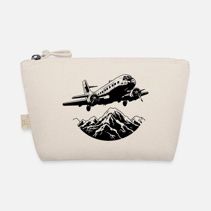 Flugzeug Grafik Bio-Täschchen