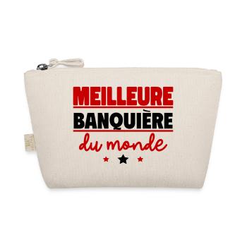 Meilleure banquière du monde, cadeau de noël - Trousse biologique - nature - Devant