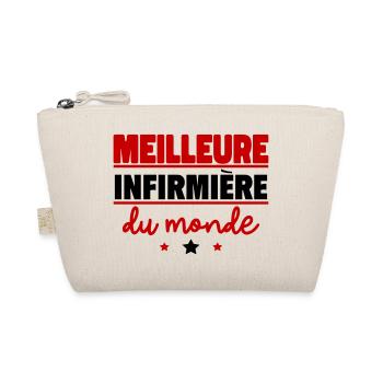 Meilleure infirmière du monde, cadeau de noël - Trousse biologique - nature - Devant