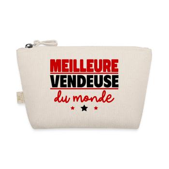 Meilleure vendeuse du monde, cadeau de noël - Trousse biologique - nature - Devant