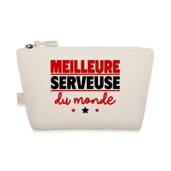 Meilleure serveuse du monde, cadeau de noël - Trousse biologique - nature - Devant