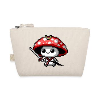 8bit Mushroom Samurai - Organic Pouch - nature - Front