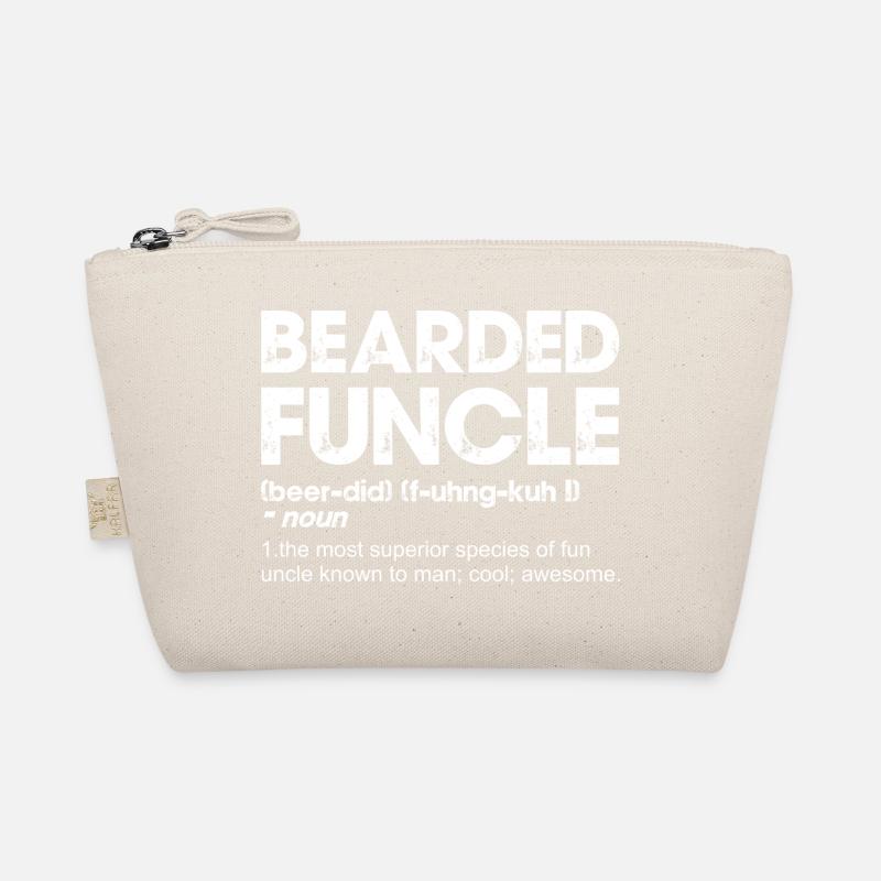 Bearded Funcle Bold Typography Organic Pouch