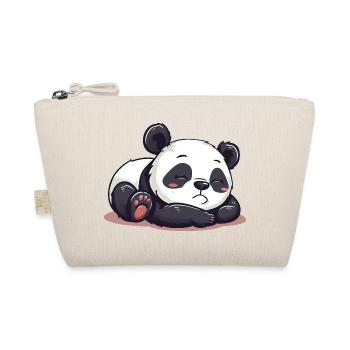 Cute Cartoon of a Sleeping Panda - Adorable design - Organic Pouch - nature - Front