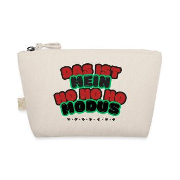 Ho ho ho Modus Spruch Design - Bio-Täschchen - Natur - Vorne