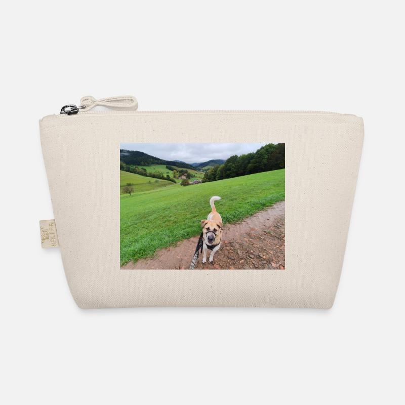 Awesome view with dog Organic Pouch