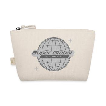 Super Global World Retro Vintage - Organic Pouch - nature - Front