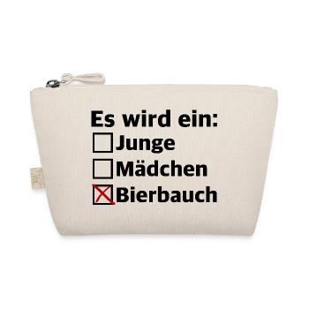 Es wird ein Bierbauch | Schwanger, Bier, Party - Bio-Täschchen - Natur - Vorne