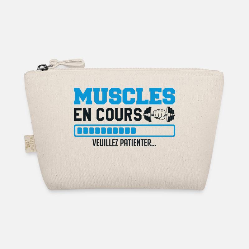 Muscles in progress... bodybuilding funny humor Organic Pouch