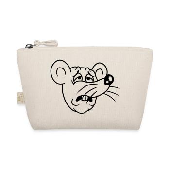 Mouse exhausted sad desperately tired suffering sweet - Organic Pouch - nature - Front