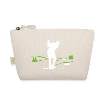Silhouette de golfeur sur paysage verdoyant - Trousse biologique - nature - Devant