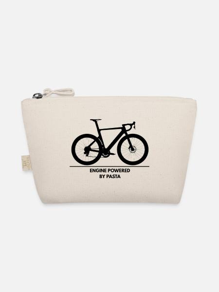 Engine Powered by Pasta – Radfahren Shirt - Bio-Täschchen - Natur - Vorne