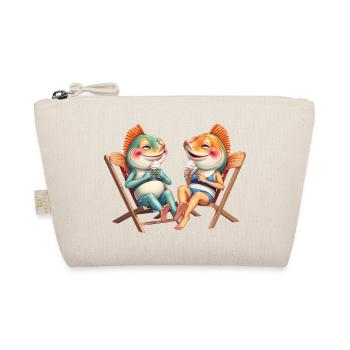amis de poissons amicaux sur la plage - Trousse biologique - nature - Devant