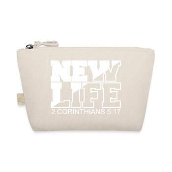 NEW LIFE Bible Verse Proverb - Organic Pouch - nature - Front