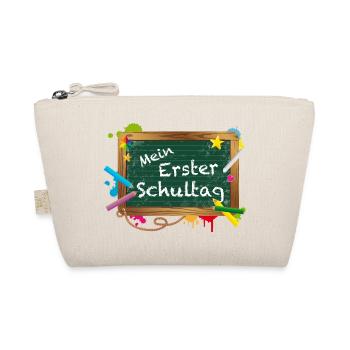 Bunte Schultafel mit fröhlicher Typografie - Bio-Täschchen - Natur - Vorne