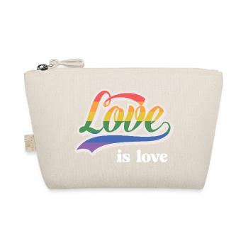 Mois de la fierté LGBT - Love is Love - Trousse biologique - nature - Devant