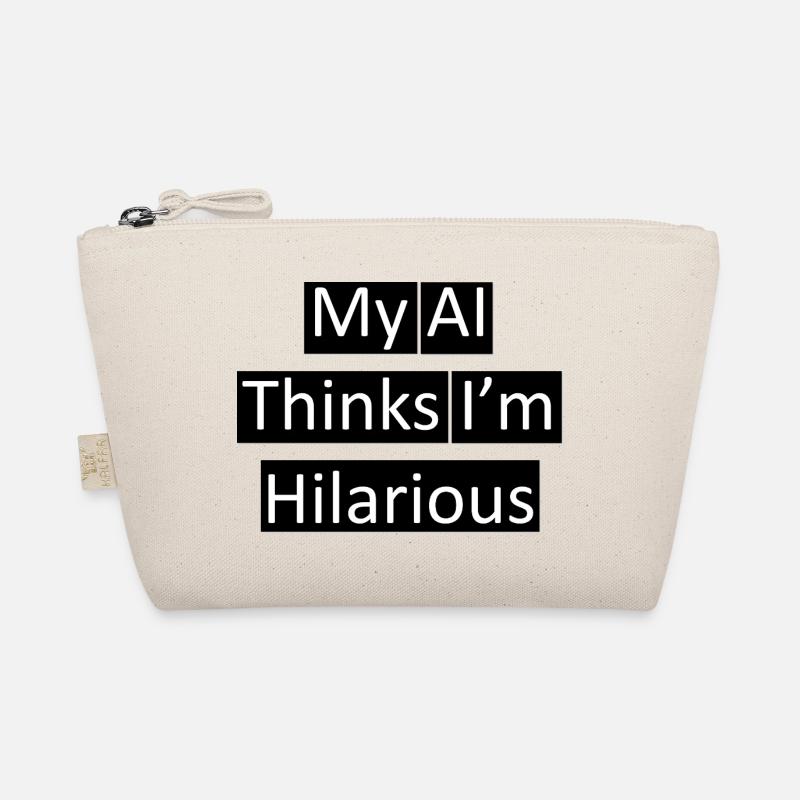 Humorous AI Thinker Quote Design Organic Pouch