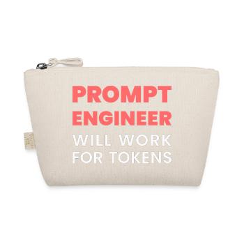 Prompt Engineer funktioniert für Token Funny Men K - Bio-Täschchen - Natur - Vorne