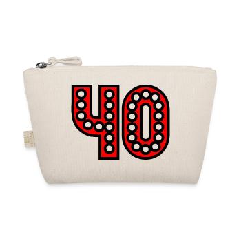 40. 40 YEARS. 40th ANNIVERSARY. 40 YEARS ANNIVERSARY. - Organic Pouch - nature - Front