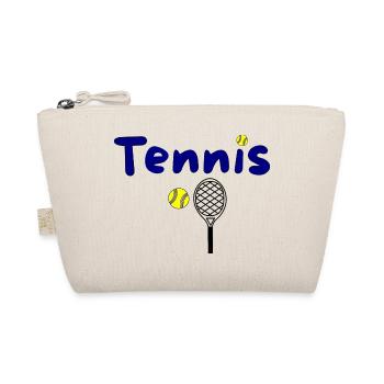 Tennis design with ball and racket - Organic Pouch - nature - Front