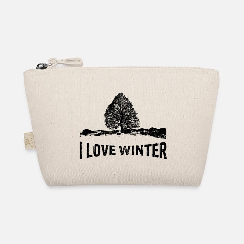 I love Winter mit kargem Ba Bio-Täschchen
