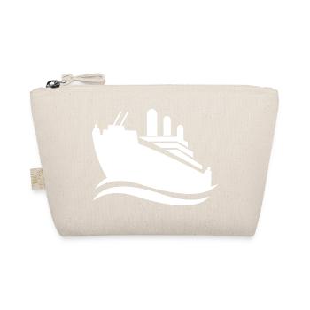 Silhouette de bateau de croisière mer minimaliste - Trousse biologique - nature - Devant