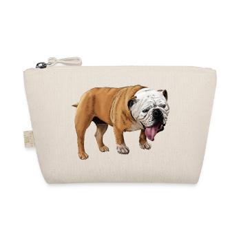 Imprimé bulldog humoristique - Trousse biologique - nature - Devant