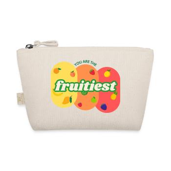 ou Are the Fruitiest – Funny Colorful Fruit Design - Organic Pouch - nature - Front