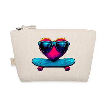 Coeur de skateur - Trousse biologique - nature - Devant