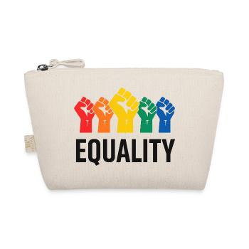 Colorful fists for equality - Organic Pouch - nature - Front