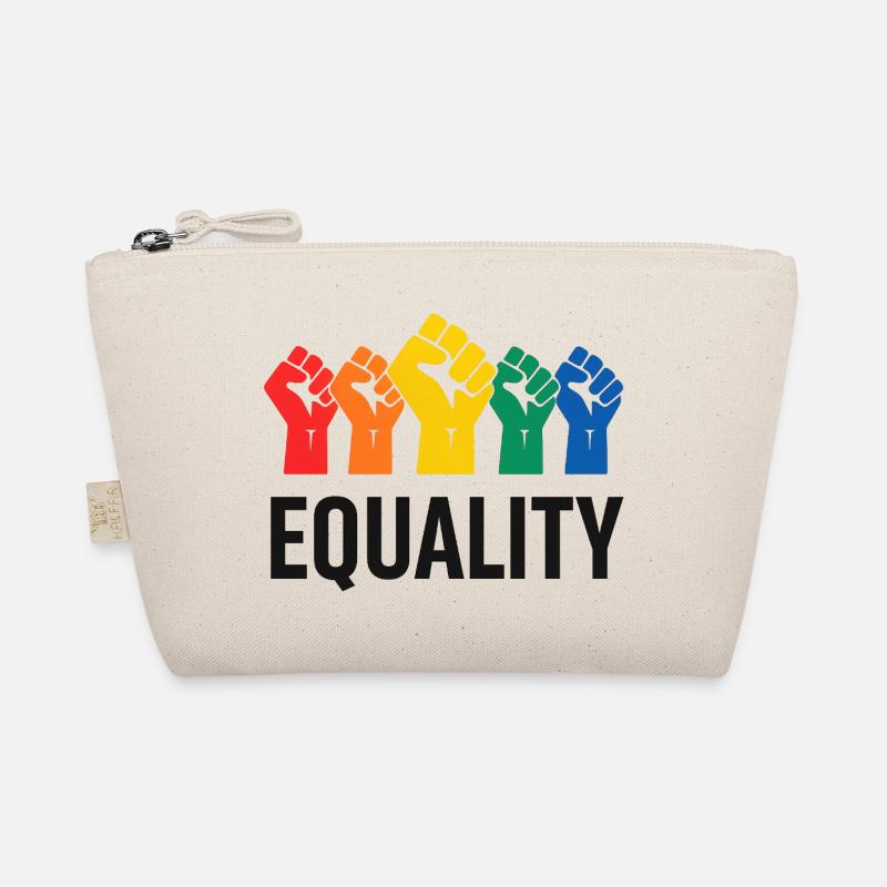 Colorful fists for equality Organic Pouch